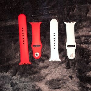 Red and Baby Blue 38MM Apple Watch Bands